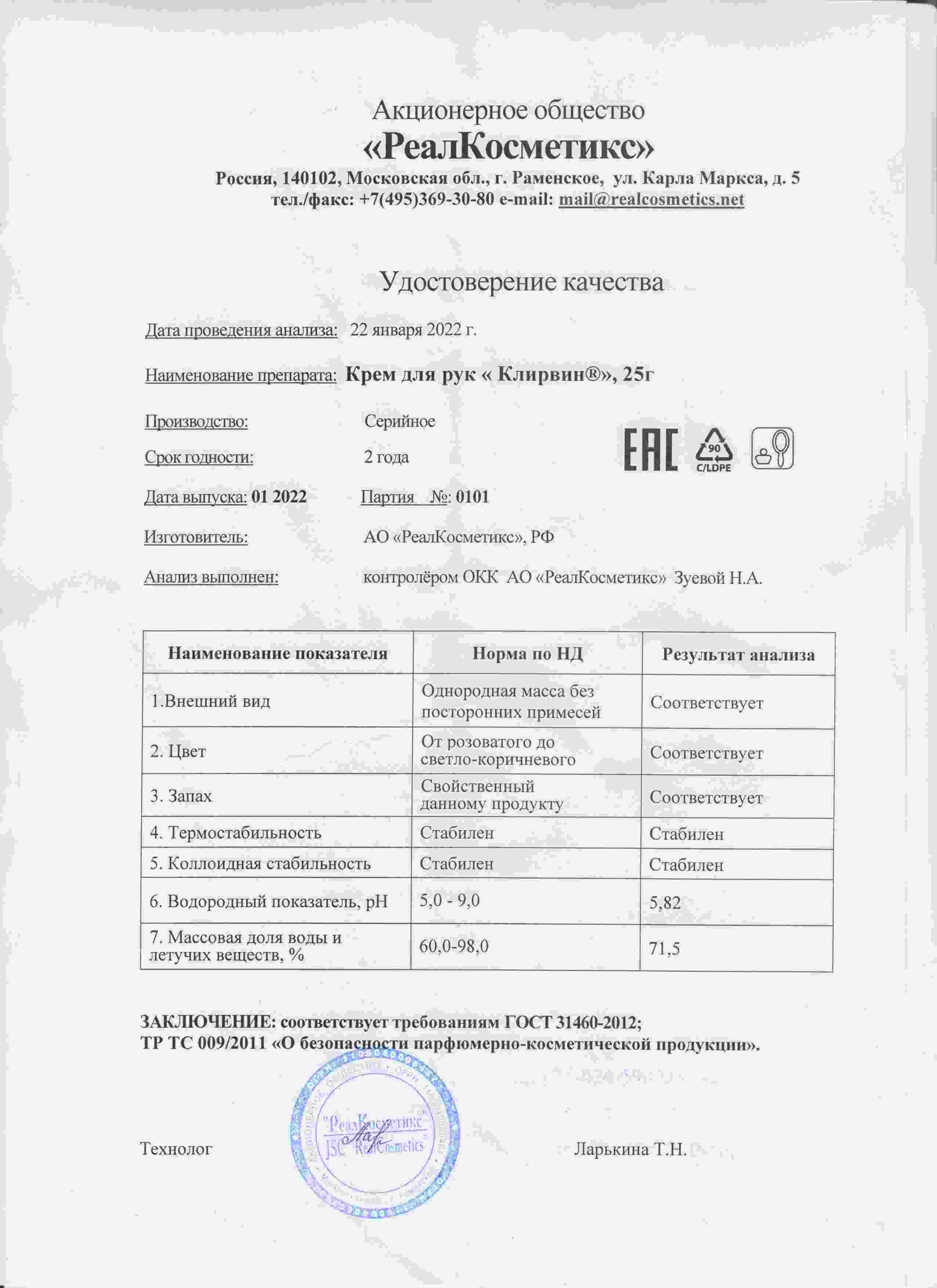 Паспорт №0120220101
